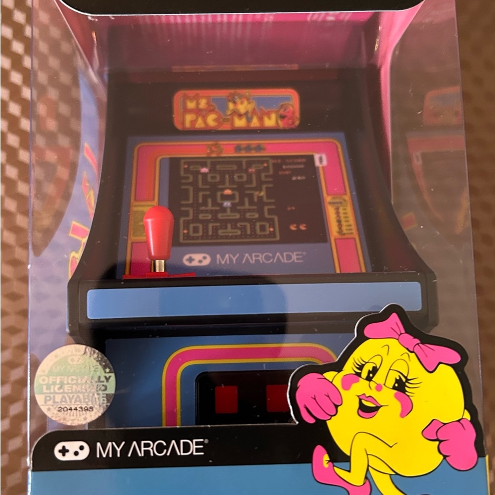 Arcade Ms. Pac-Man Mini Arcade - Blue